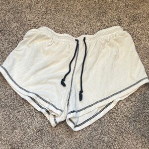 Women's White Casual Shorts